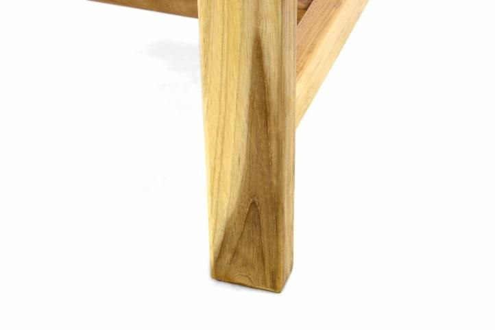 Stół ogrodowy wykonany z drewna tekowego DIVERO - 120/170 cm